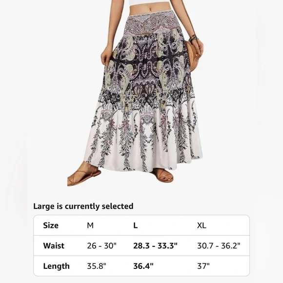 NWT ✨ Women's Boho Flowy Skirt - Picture 5 of 5
